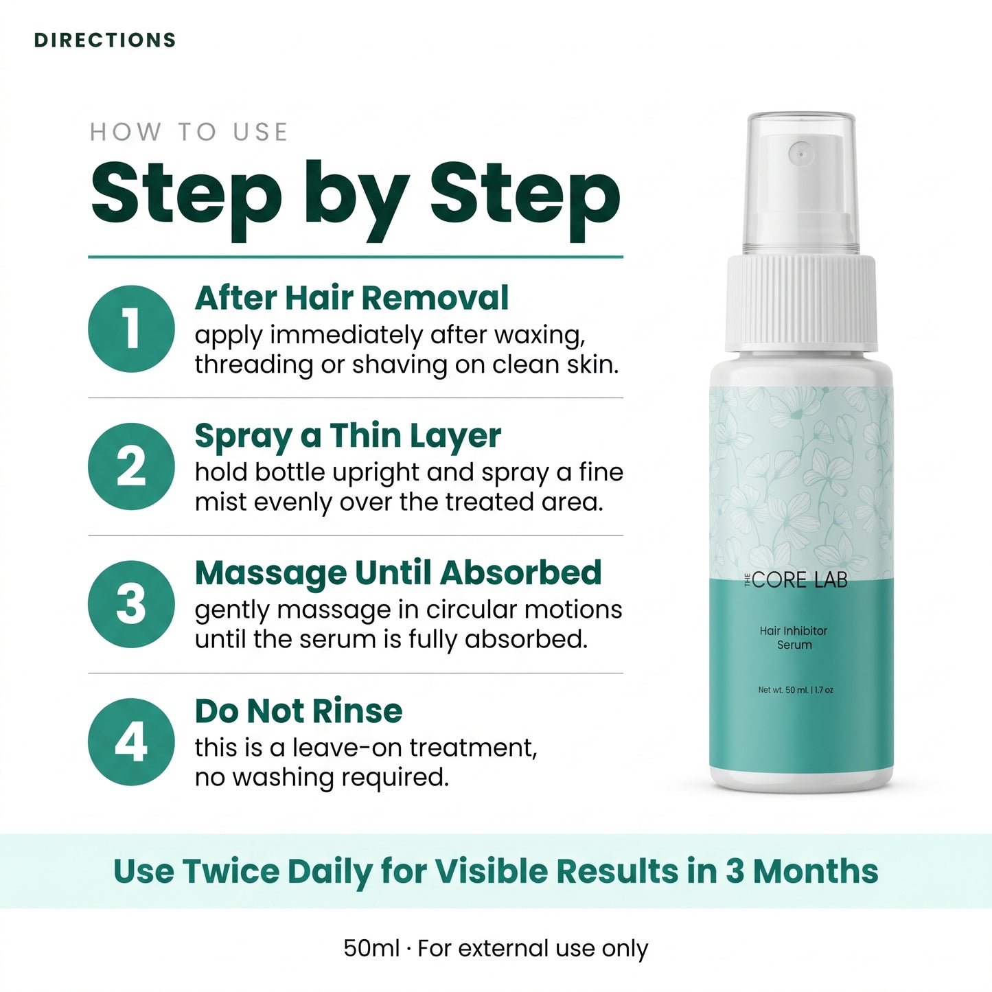The Core Lab Hair Inhibitor Serum